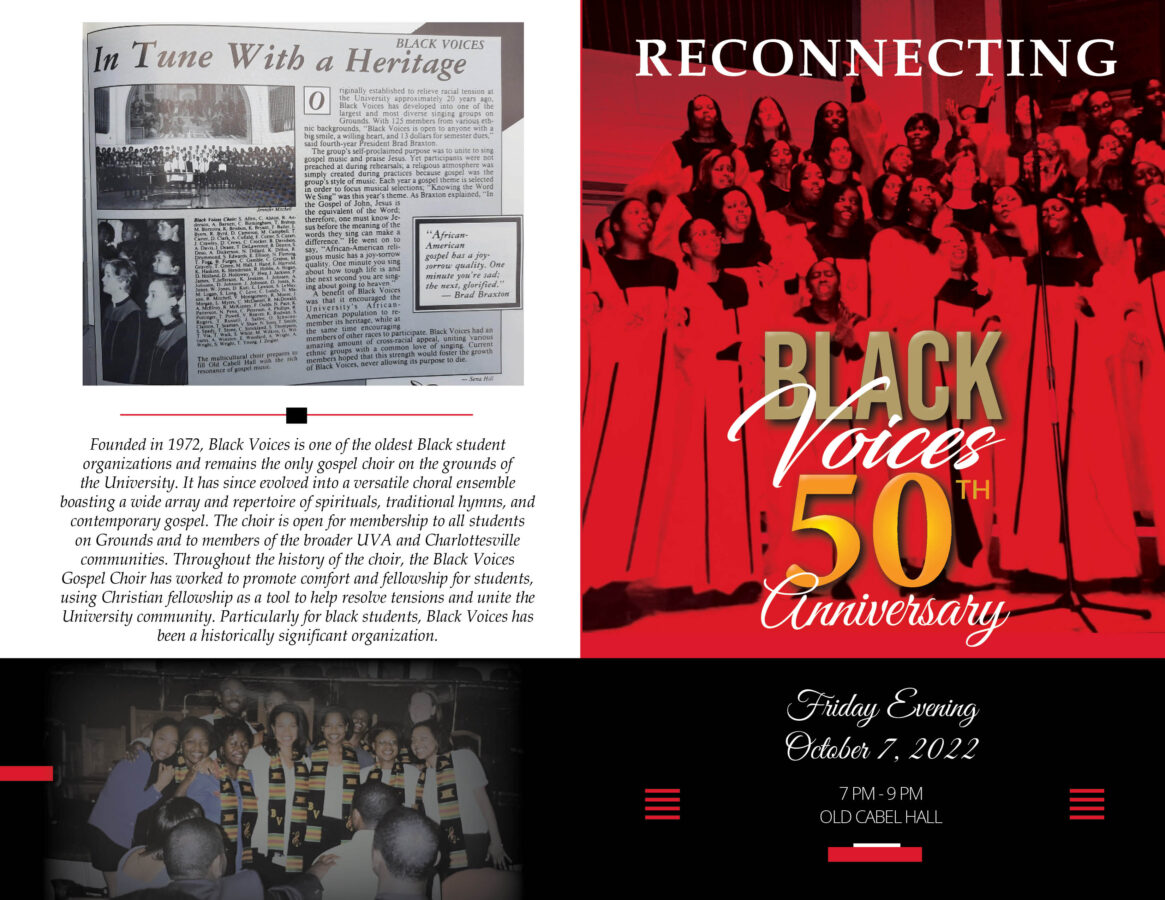 UVA Black Voices 50th Anniversary Program