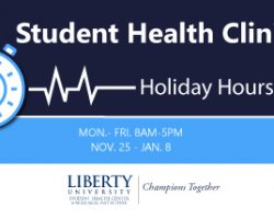 Liberty Univ. Health Clinic Holiday Hours